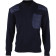 Blue Wool-Blend Sweater with Reinforced Patches Art 55