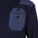 Blue Military-Style Sweater with Reinforced Patches