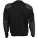 Tactical Wool-Blend Black Sweater with Patches