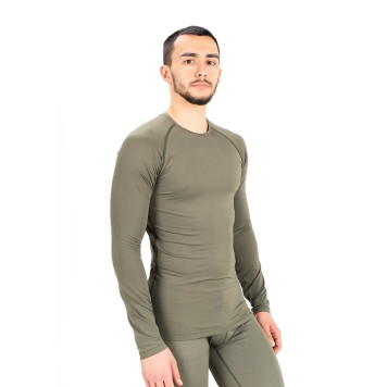 Agat L1 Long Sleeve Thermal Base Layer Shirt Olive