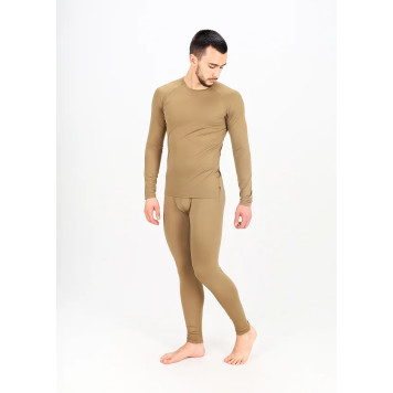 Agat L1 Long-Sleeve Thermal Base Layer Top - Dark Sand-1