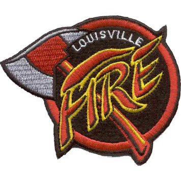 Louisville Fire Embroidered Thermal Patch