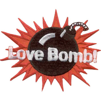 Love Bomb Embroidered Thermal Patch