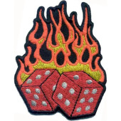 Fire Cube Embroidery Patch