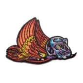 Winged Skull Embroidery Patch -01071102