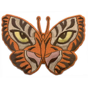 Tiger Butterfly Embroidery Patch -07201127