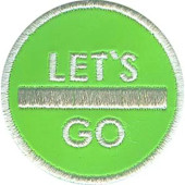 Reflective Embroidery Patch -14611162 "Let&s Go Forward"