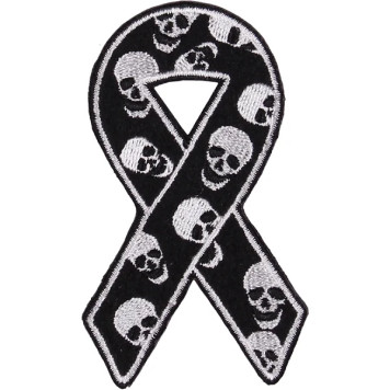 Embroidered Skull Patch -17931194
