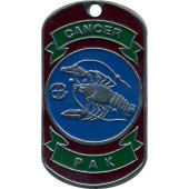 Zodiac Cancer Metal Tag 0326
