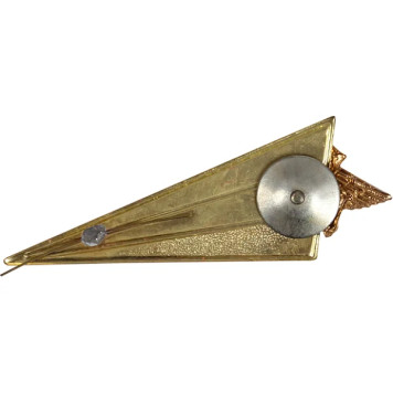 Metal Beret Badge with Russian Flag for Ministry of Internal Affairs-1