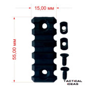 5-Slot Picatinny Rail M-LOK Mount 5-Slot Picatinny Rail M-LOK Mount