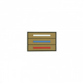 Tactical PVC Russia Flag Patch 4x6 cm