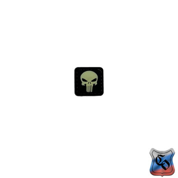 Glow-in-the-Dark PVC Punisher Patch 2.5cm