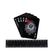 Embroidered Skull Playing Cards Patch