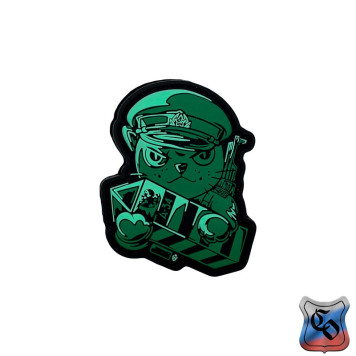 PVC Border Guard Cat Patch Black