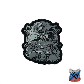 PVC Patch "Cat with Drone" Military-Style