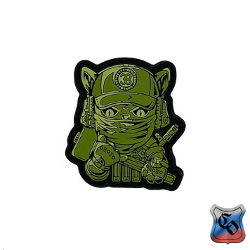 PVC Patch "Hammer-Wielding Cat"