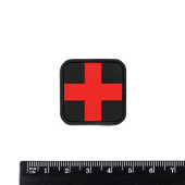 Small PVC Medical Cross Patch 2.5 cm