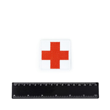 Medical Cross Embroidered Patch 5cm-2