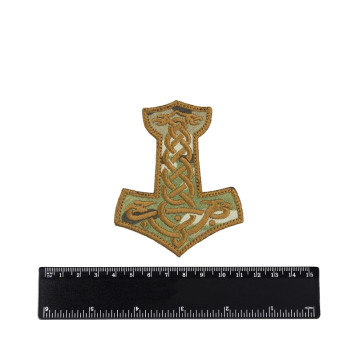 Thor&s Hammer (MjГ¶lnir) Embroidered Patch-1