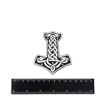 Thor&s Hammer (MjГ¶lnir) Embroidered Patch-2