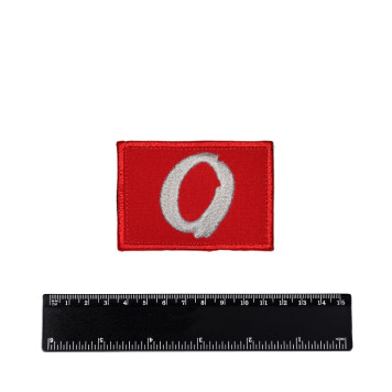 Embroidered Chevron O Patch 5x8 cm
