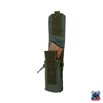 1AK103 MOLLE Magazine Pouch with Buttons, Velcro, and Elastic Retention-2