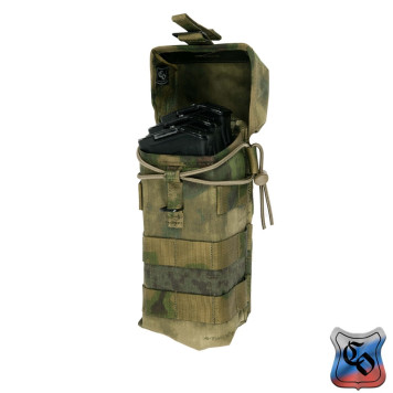 AK-2 MOLLE Double Magazine Pouch with Silent Closure & Elastic Retention-9