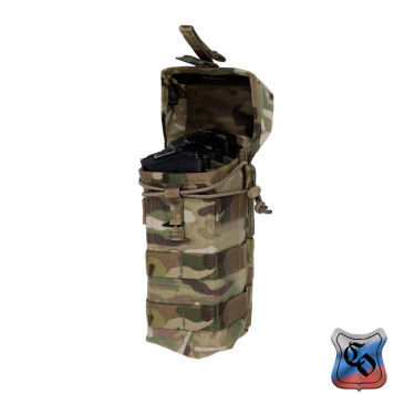 AK-2 MOLLE Double Magazine Pouch with Silent Closure & Elastic Retention-18