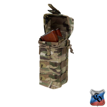 AK-2 MOLLE Double Magazine Pouch with Silent Closure & Elastic Retention-20