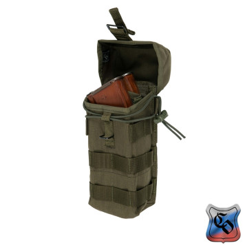 AK-2 MOLLE Double Magazine Pouch with Silent Closure & Elastic Retention-1
