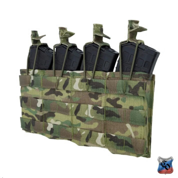 AKM 4 Mag Pouch MOLLE - No Flap-2