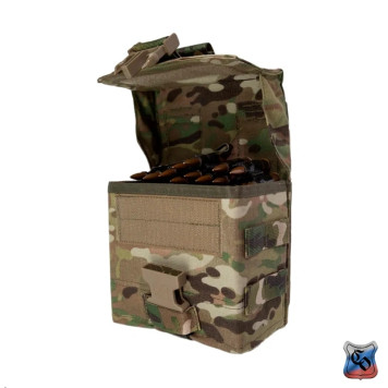 Universal Pouch for PKM 100 Box and Belt with MOLLE, Velcro, and Fastex-8