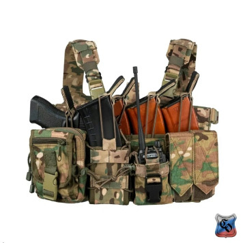 Compact MOLLE Radio Pouch 2 with Elastic Cords & Quick-Release Buckle-13