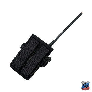 Compact MOLLE Radio Pouch 2 with Elastic Cords & Quick-Release Buckle-17