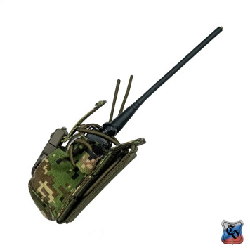 Compact MOLLE Radio Pouch 2 with Elastic Cords & Quick-Release Buckle-20