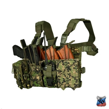 Compact MOLLE Radio Pouch 2 with Elastic Cords & Quick-Release Buckle-21