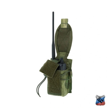 Compact MOLLE Radio Pouch with Adjustable Detachable Flap-1