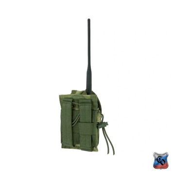 Compact MOLLE Radio Pouch with Adjustable Detachable Flap-3