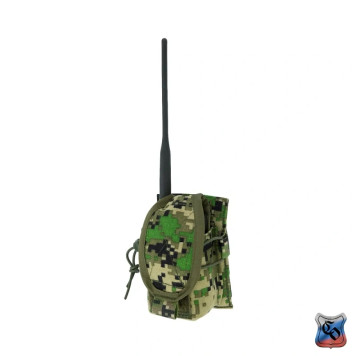 Compact MOLLE Radio Pouch with Adjustable Detachable Flap-5