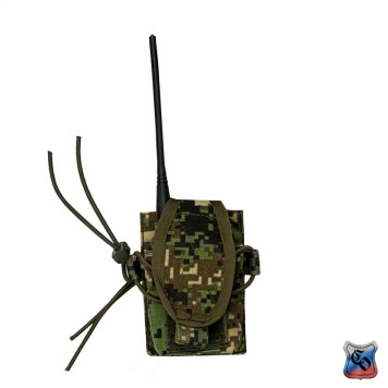 Compact MOLLE Radio Pouch with Adjustable Detachable Flap-6