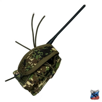 Compact MOLLE Radio Pouch with Adjustable Detachable Flap-7