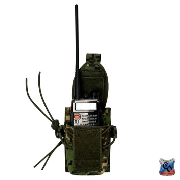 Compact MOLLE Radio Pouch with Adjustable Detachable Flap-8