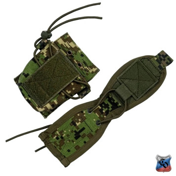 Compact MOLLE Radio Pouch with Adjustable Detachable Flap-9