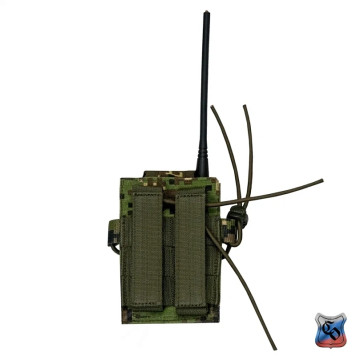 Compact MOLLE Radio Pouch with Adjustable Detachable Flap-10