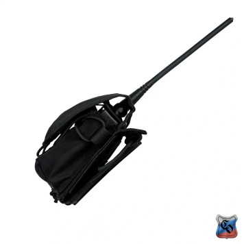 Compact MOLLE Radio Pouch with Adjustable Detachable Flap-11