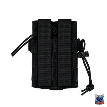 Compact MOLLE Radio Pouch with Adjustable Detachable Flap-13