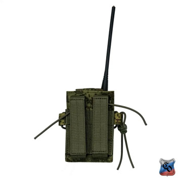 Compact MOLLE Radio Pouch with Adjustable Detachable Flap-17