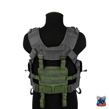 Removable MOLLE Small Back Panel for Tactical Vests