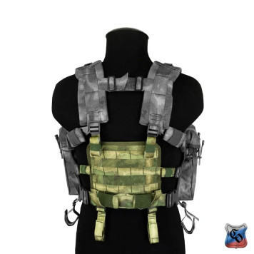 Removable MOLLE Small Back Panel for Tactical Vests-6